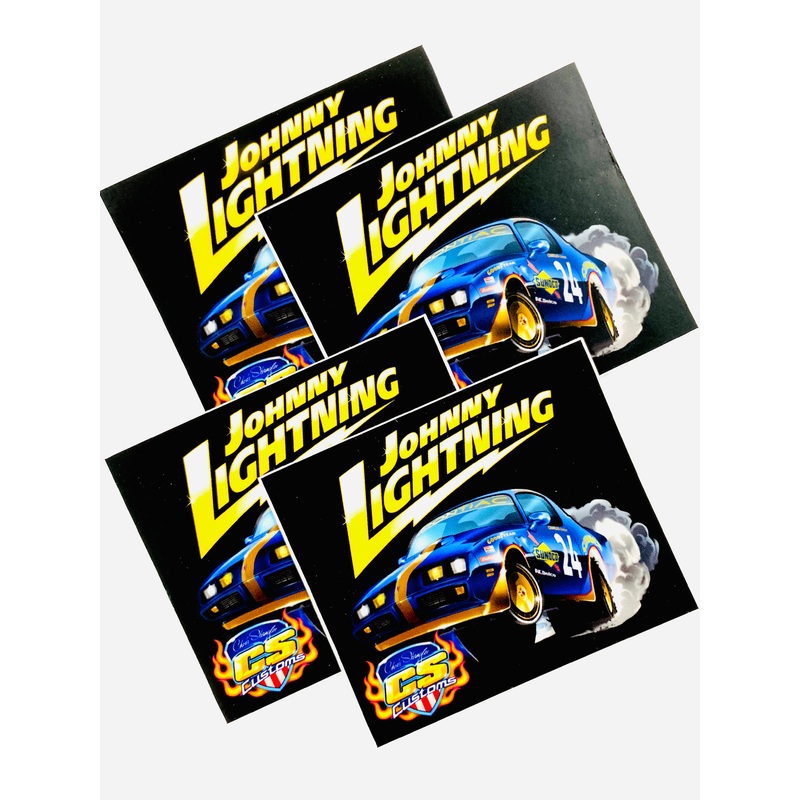 Johnny Lightning Sunoco 1980 Pontiac Firebird T/A W/ Tampo Zinger Stickers (4ct)