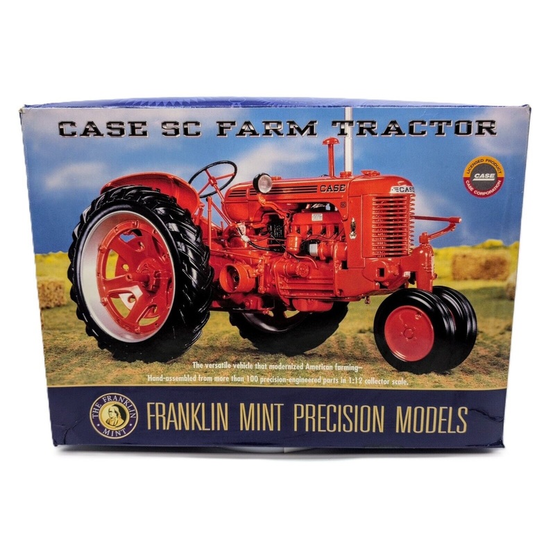 1/12 Case SC Tractor With Narrow Front Franklin Mint Precision Model