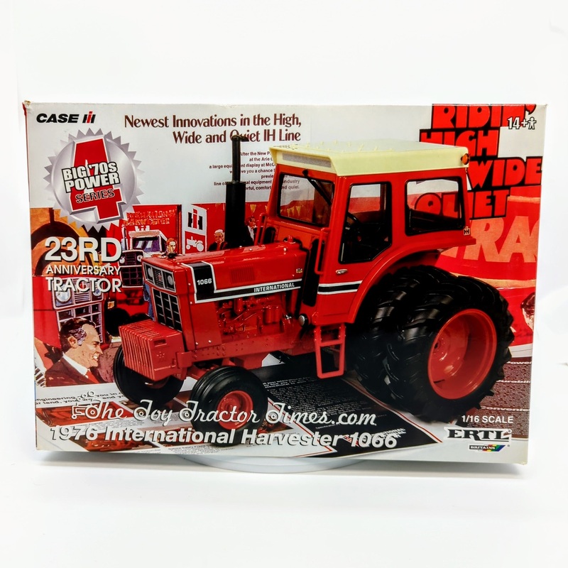 1/16 International Harvester 1066 Tractor With Cab, Black Panel Decal & Duals, Toy Tractor Times Show Edition