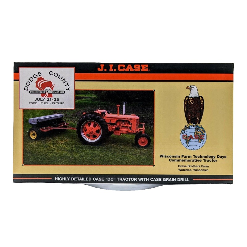 1/16 Case DC Tractor with Grain Drill Wisconson Farm Technology Days