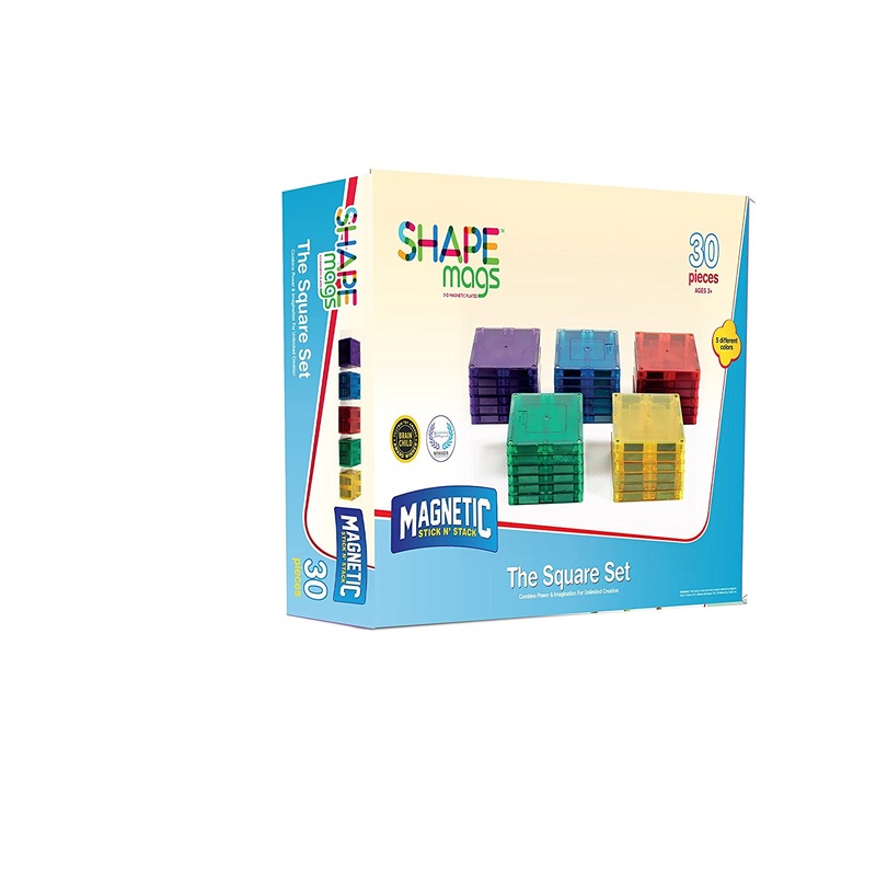 Magnetic Stick N Stack 30 pieces JUST 3×3 SQUARES