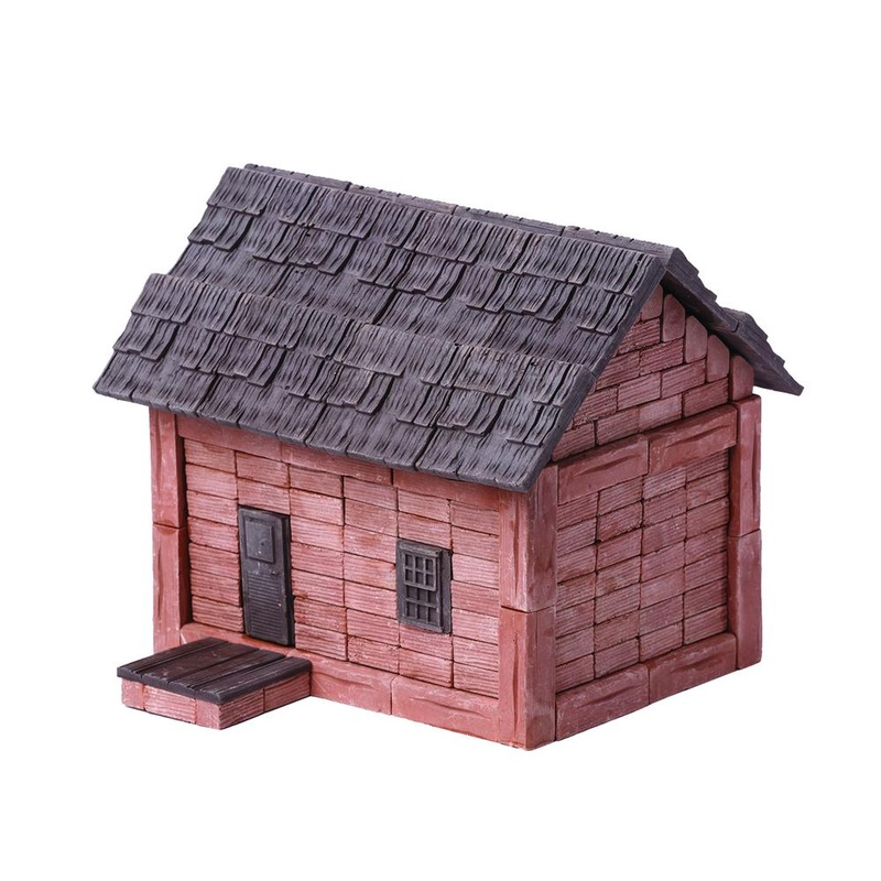 Wise Elk Real Plaster Bricks Tile Roof House