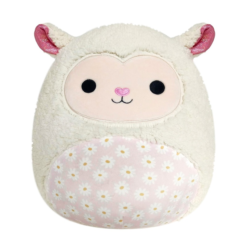 14-Inch Sophie the Cream Lamb with Daisy Flower Belly 14″