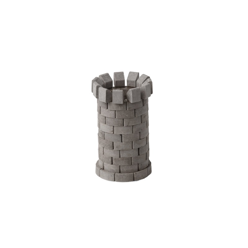 Wise Elk Real Plaster Bricks Round Tower 85 Piece