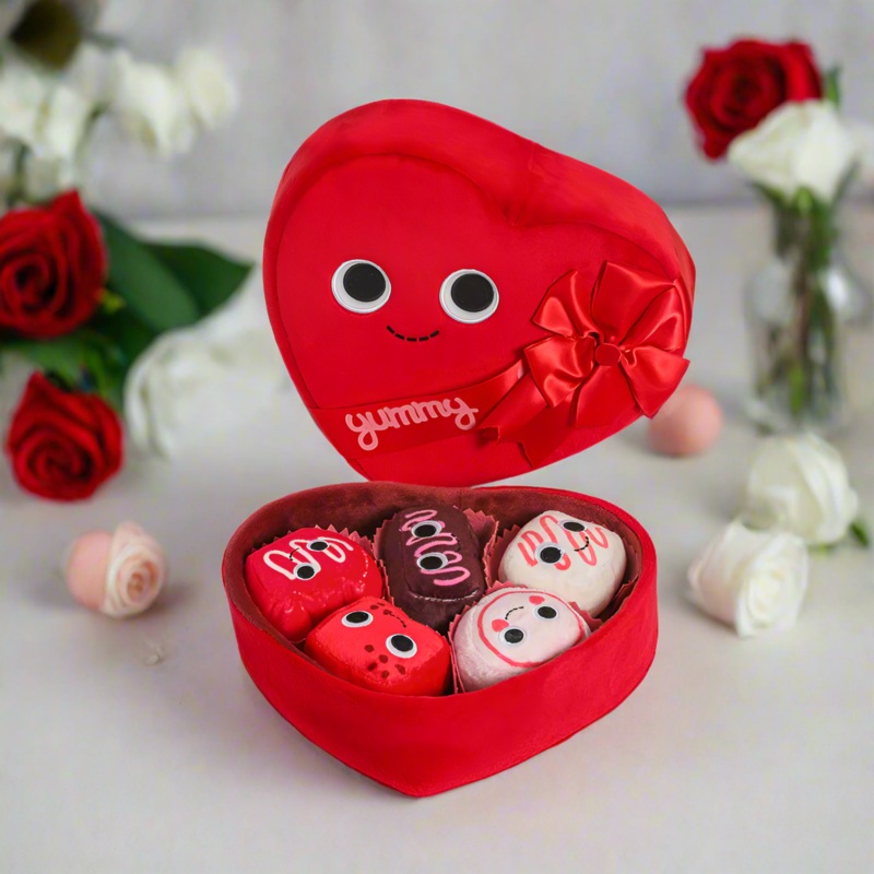 Yummy World Amore the Heart Box of Chocolates Interactive Plush