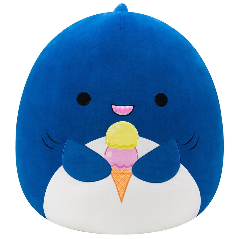 20-Inch Mav the Blue Shark Holding Ice Cream 20″