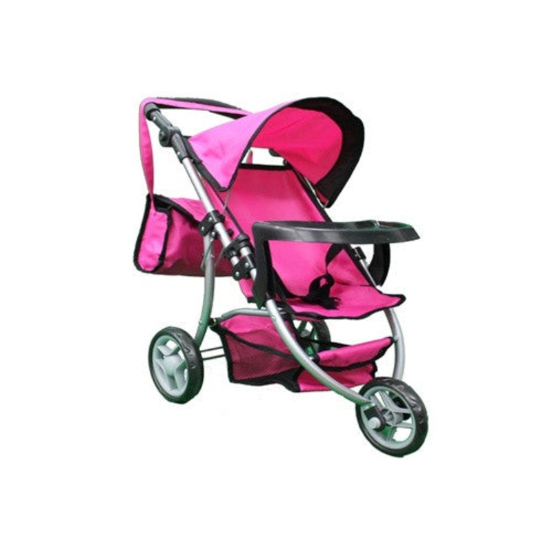 Mommy & me Doll Stroller with Tray & free carriage bag #9377B-T