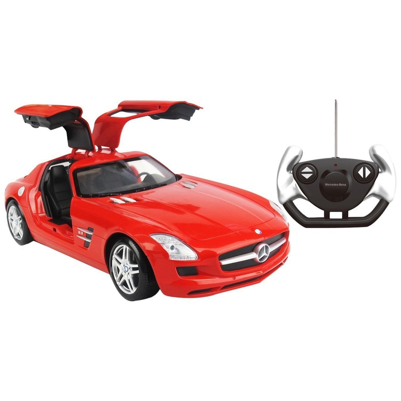 Remote Control Mercedes Benz with Steering Wheel Red 1:14