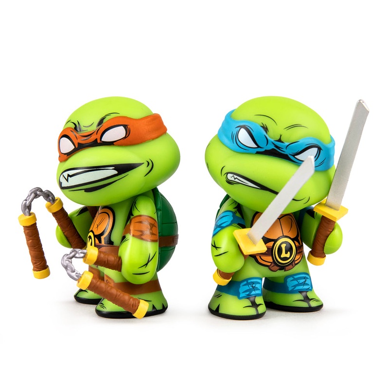 Teenage Mutant Ninja Turtles Leonardo & Michelangelo 3″ Vinyl Figure 2-pack