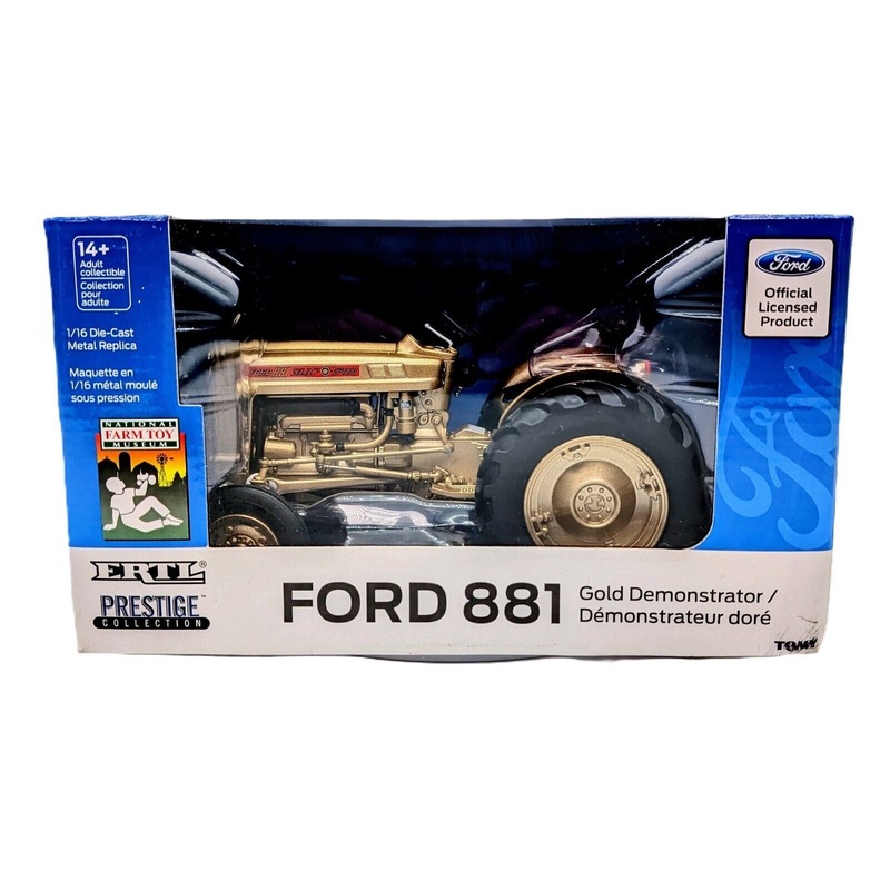 1/16 Ford 881 Gold Demonstrator Tractor, National Farm Toy Museum