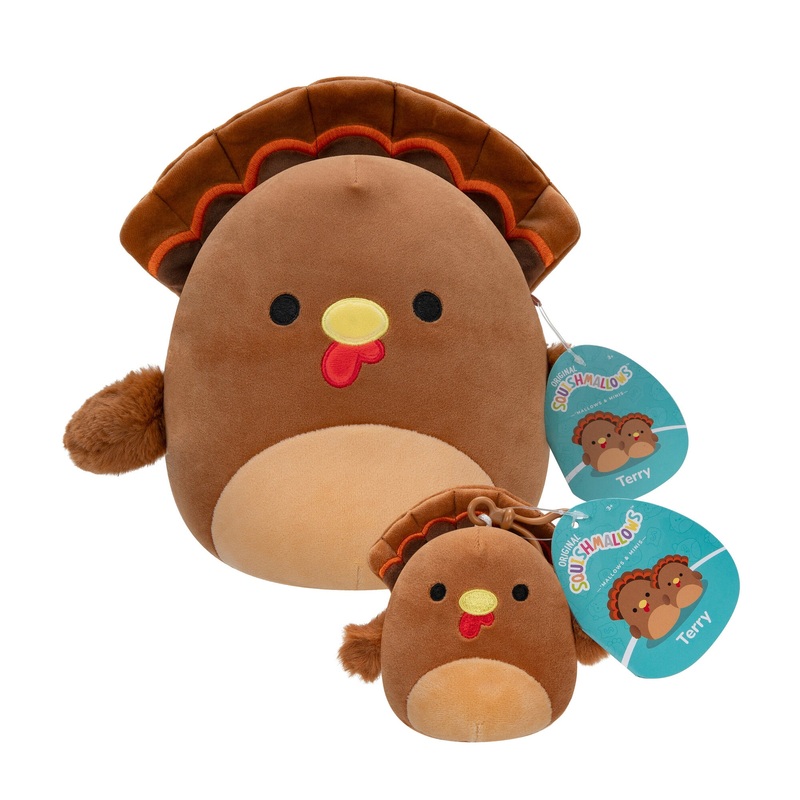 8-Inch and 3.5-Inch Terry the Turkey 2-Pack Multiple Sizes