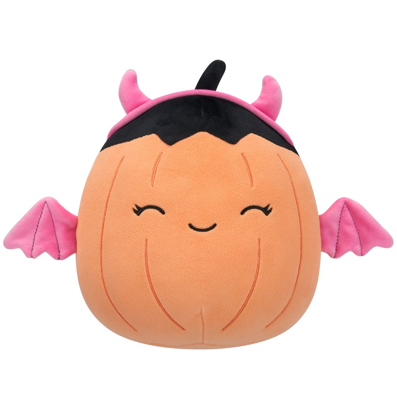 8-Inch Margie the Pastel Orange Pumpkin in Pink Devil Costume 8″