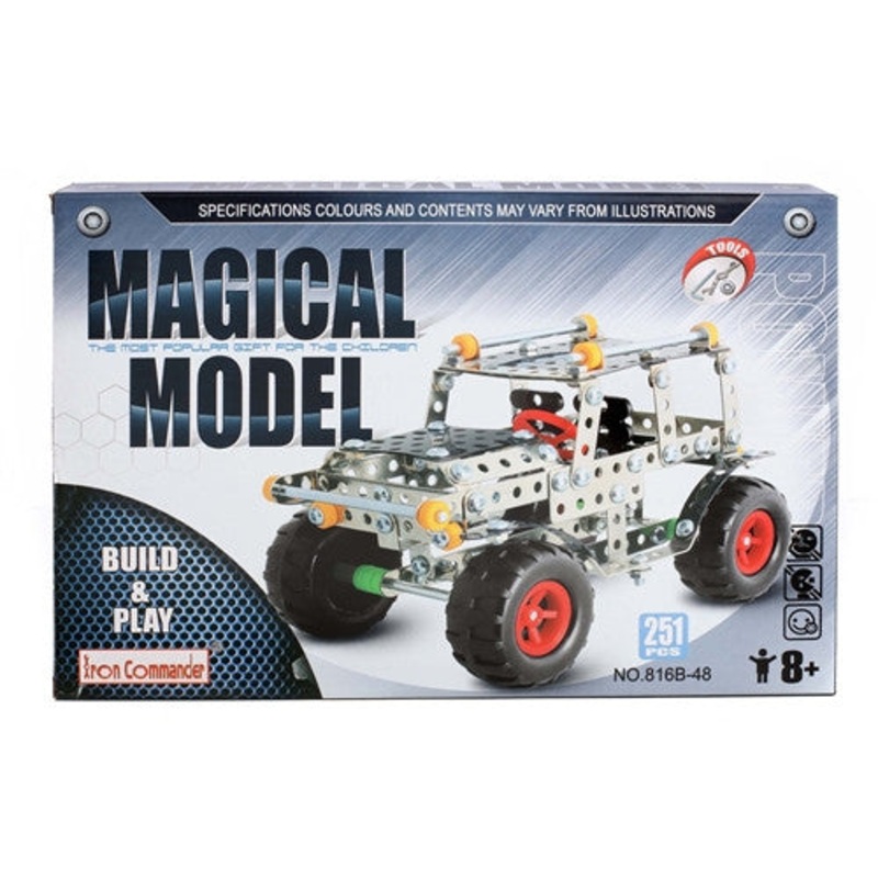IQ Toys, Jeep, Building Metal Model, Lights & Music 250+pcs