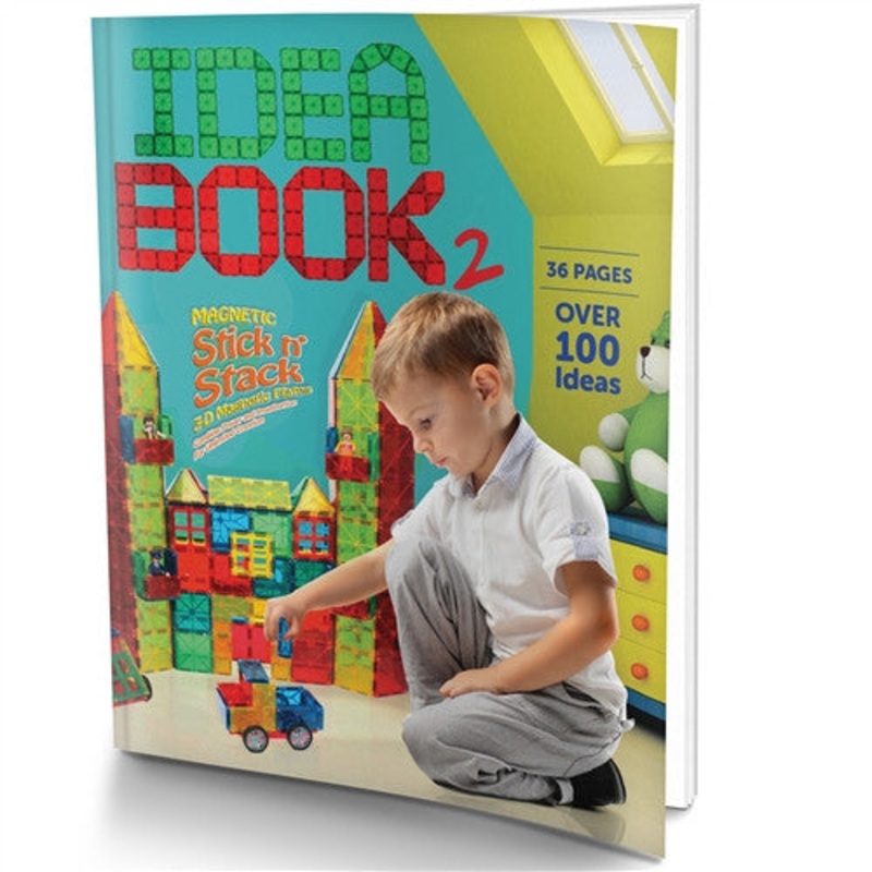 Magnetic Stick N Stack, Idea Book, 100 Colored Pages of Structures, Vol 2