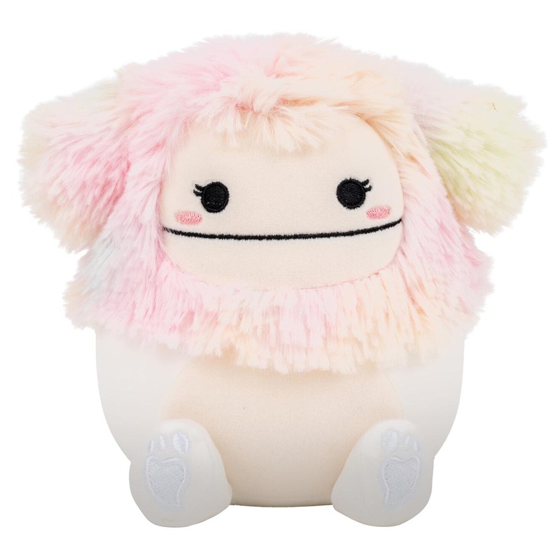5-Inch Zaylee the White Bigfoot with Rainbow Mane 5″