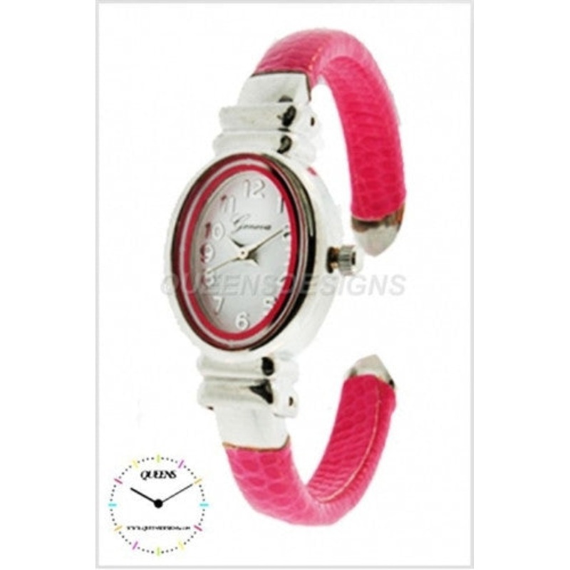Pink White Wrist Watch