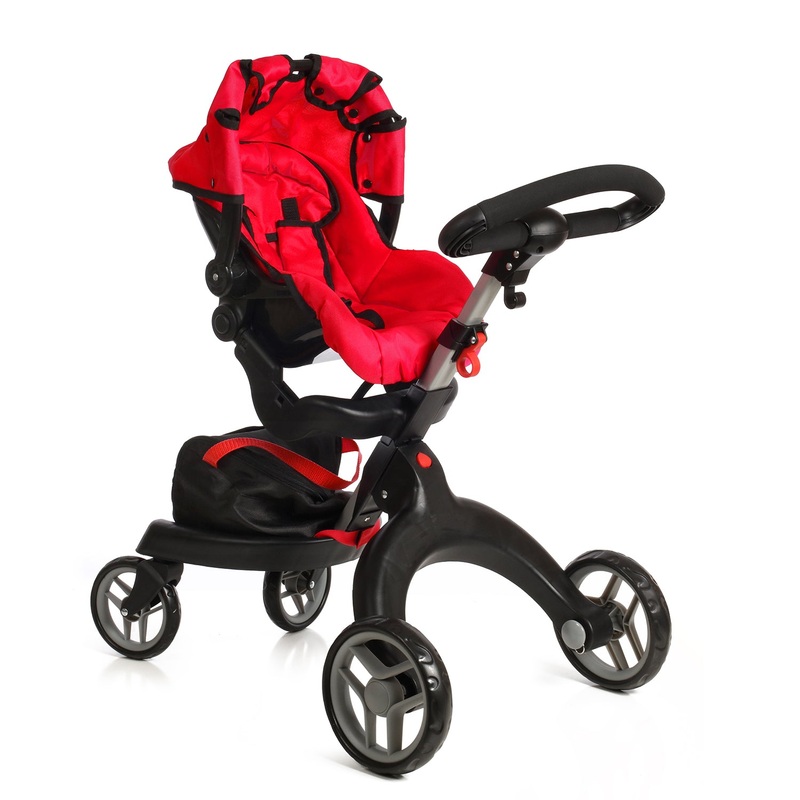 Mommy and Me SoCutie Doll Stroller with Swiveling Wheels and Adjustable Handle. Carriage Bag Included – Stokke Style