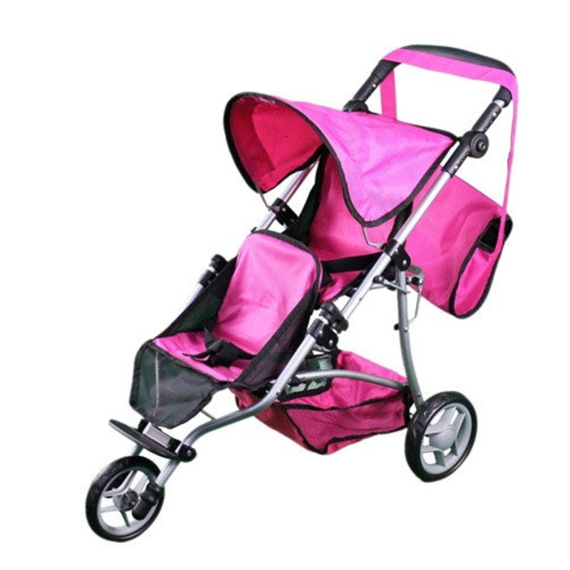 Mommy & Me Twin Doll Jogger 9669DL with Free Carriage Bag
