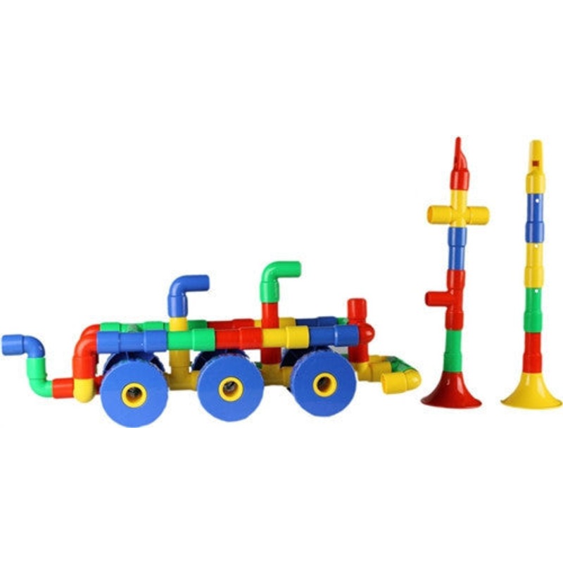 Smart Builders, Tube & Pipe Connectors, 136 pcs, Ages 3+