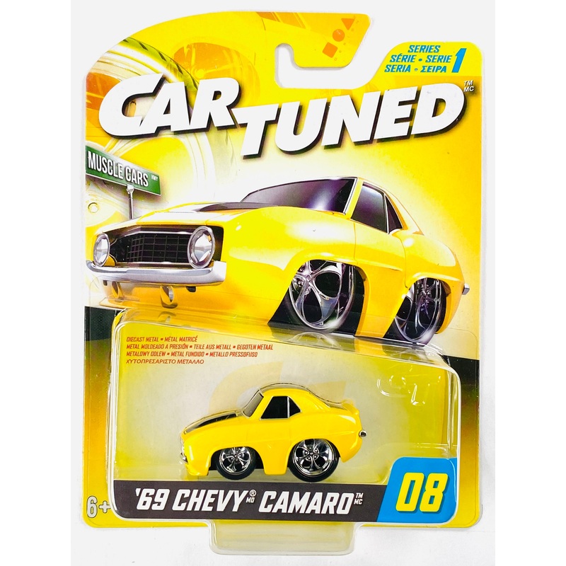 Car Tuned Series 1 1969 Chevy Camaro Yellow #08