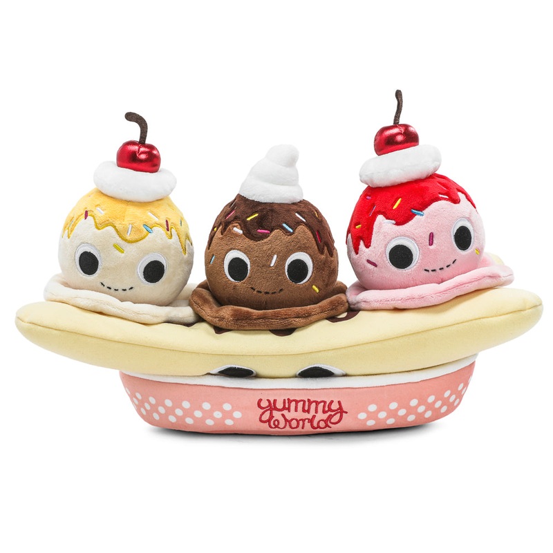 Yummy World Banana Split Interactive Plush with Ice Cream Scoops (FIRST LOOK)