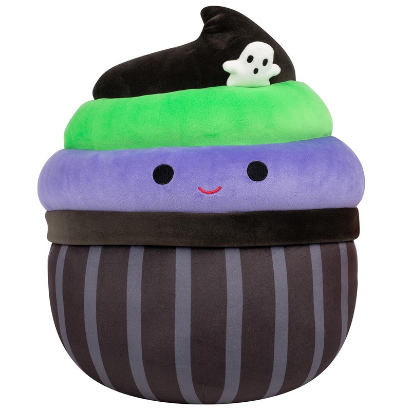 12-Inch Kurt the Black Cupcake With Green and Purple Frosting 12″