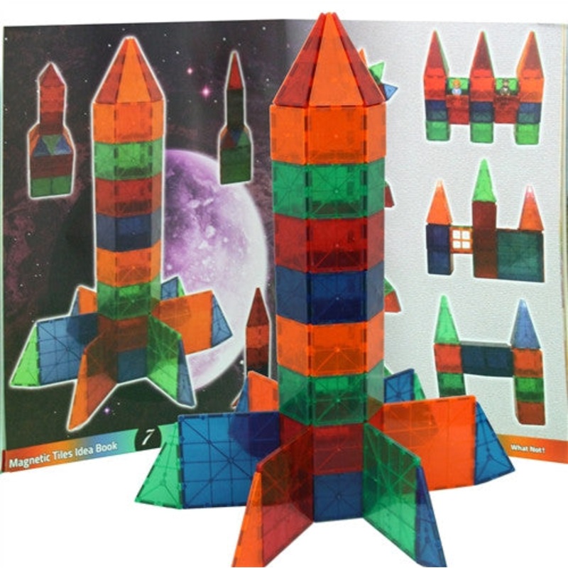 Magnetic Stick N Stack, Idea book,100 structure ideas