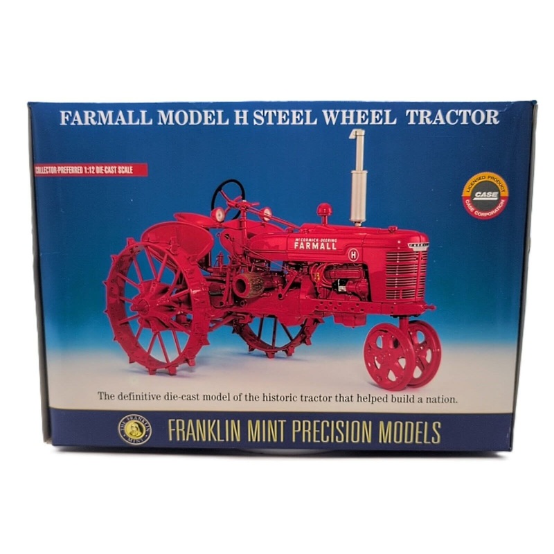 1/12 Farmall Model H Steel Wheel Tractor Franklin Mint Precision Model