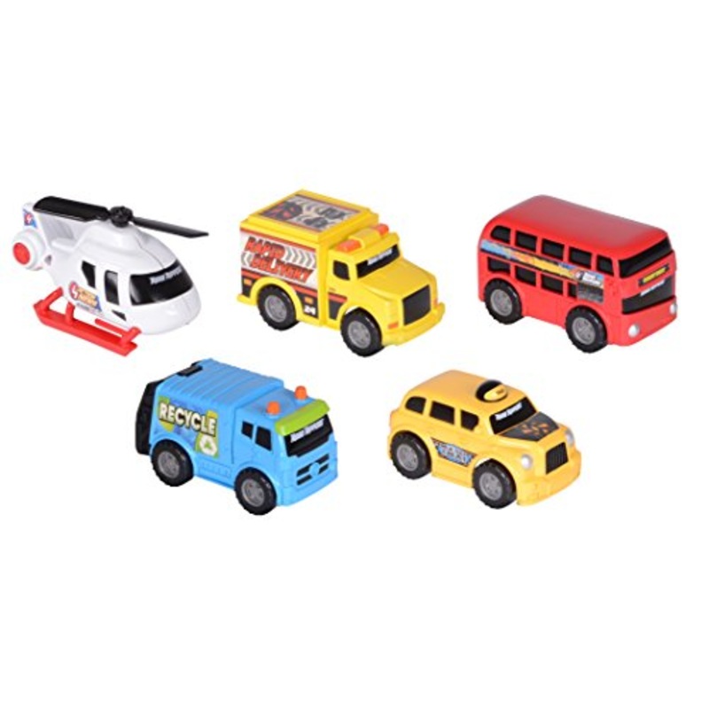Toy State Mini City Transport Vehicle 5 PK