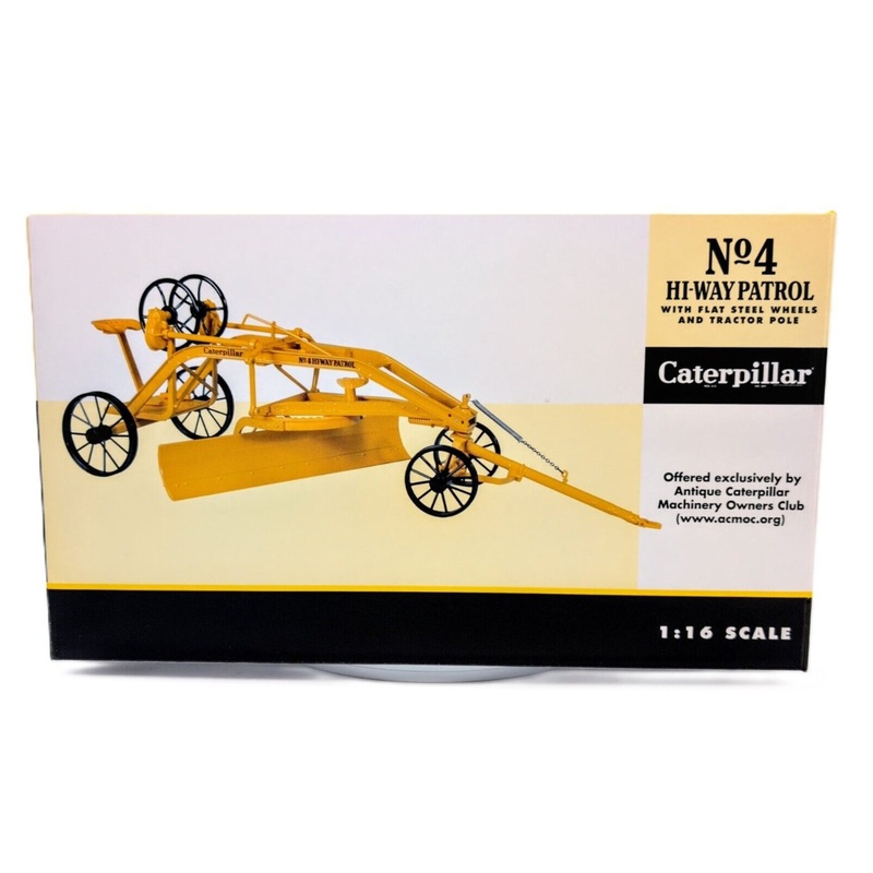1/16 Caterpillar Hi-Way Patrol With Flat Steel Wheels & Tractor Pole