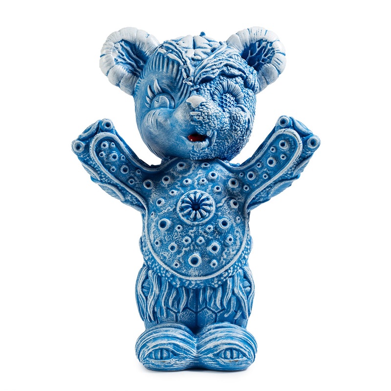 Free Hugs Bear Art Figure  – Blue Edition