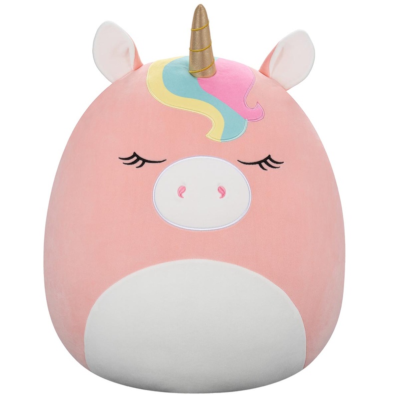 Ilene the Pink Unicorn With Rainbow Mane 12″