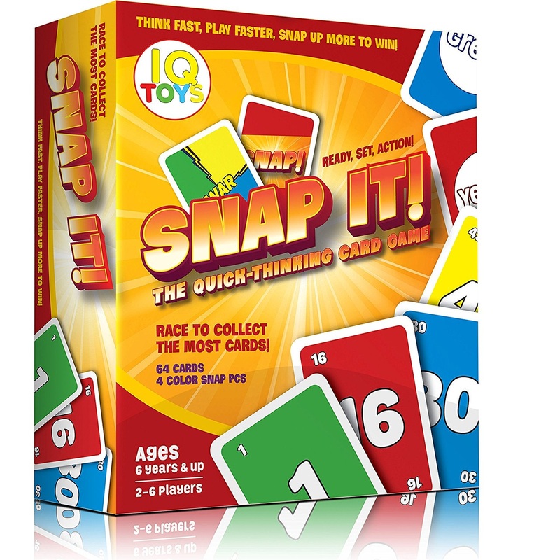 Snap It! Fast Paced Quick Thinking Card Game -Ready Set Action!