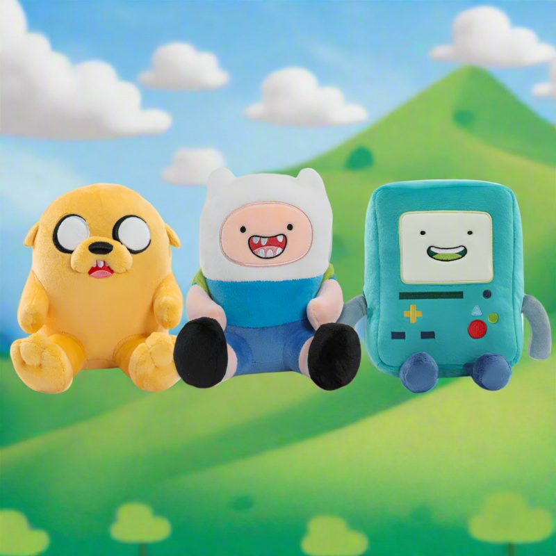 Adventure Time  Jake, Finn & BMO Phunny Plush Bundle