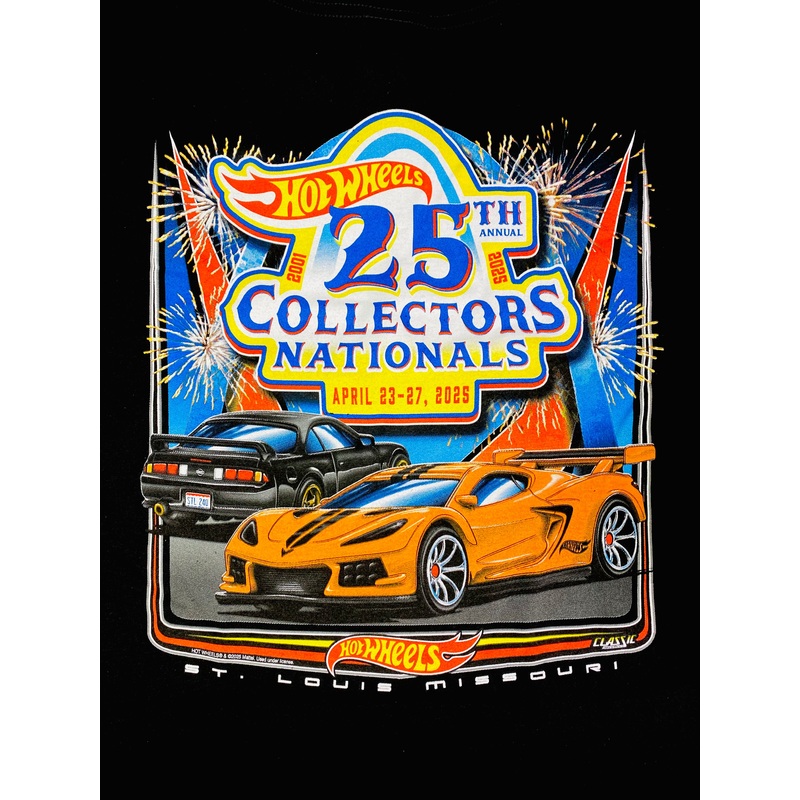 Hot Wheels 2025 25th Annual Collectors Convention St. Louis, MO T-Shirt XXX-Large
