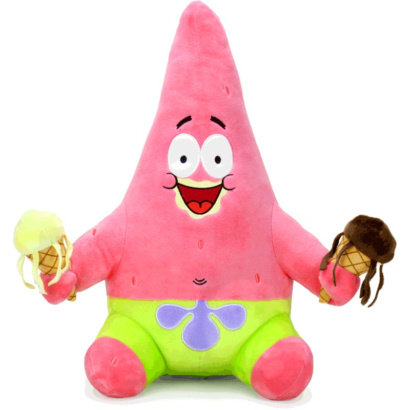 SpongeBob Patrick Star with Ice Cream HugMe Plush by Kidrobot