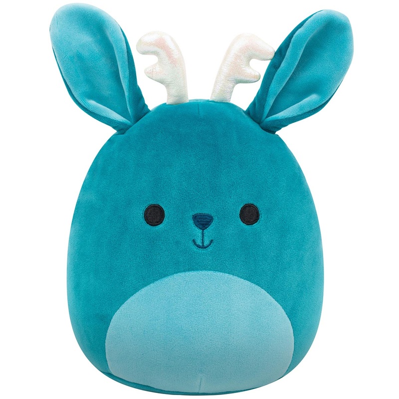 8-Inch Aspen the Sea Green Jackalope with Iridescent Horns 8″
