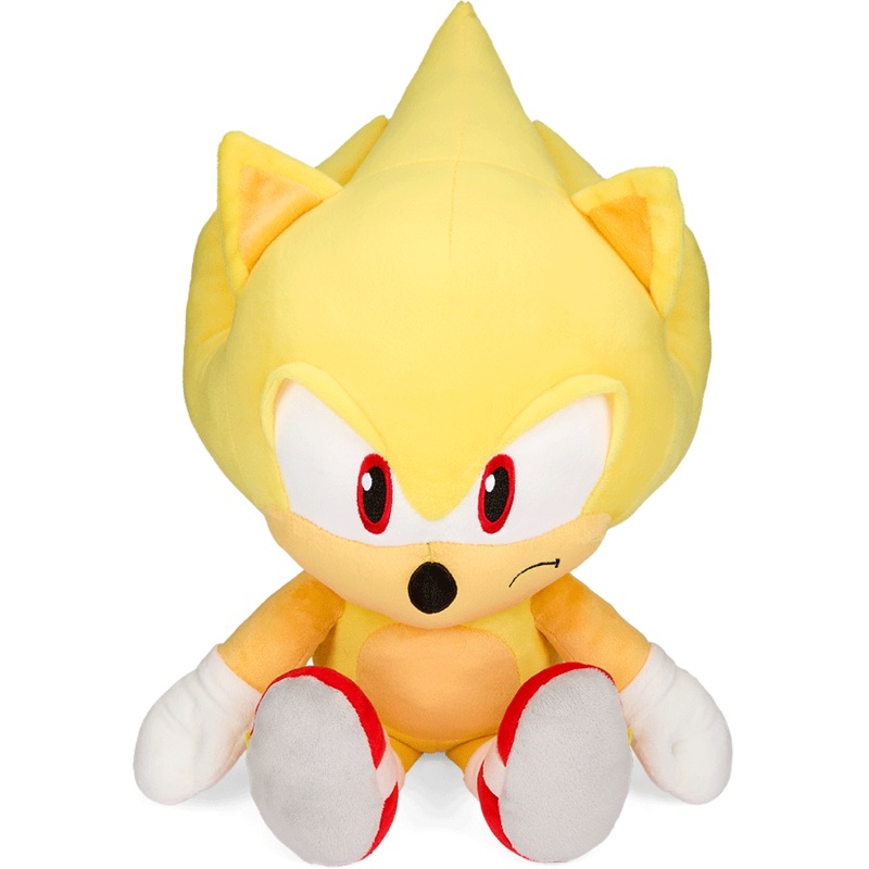 Sonic the Hedgehog 16″ HugMe Plush with Shake Action – Super Sonic