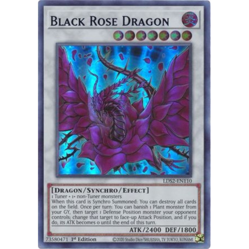 LDS2-EN110 Black Rose Dragon (Blue Version)
