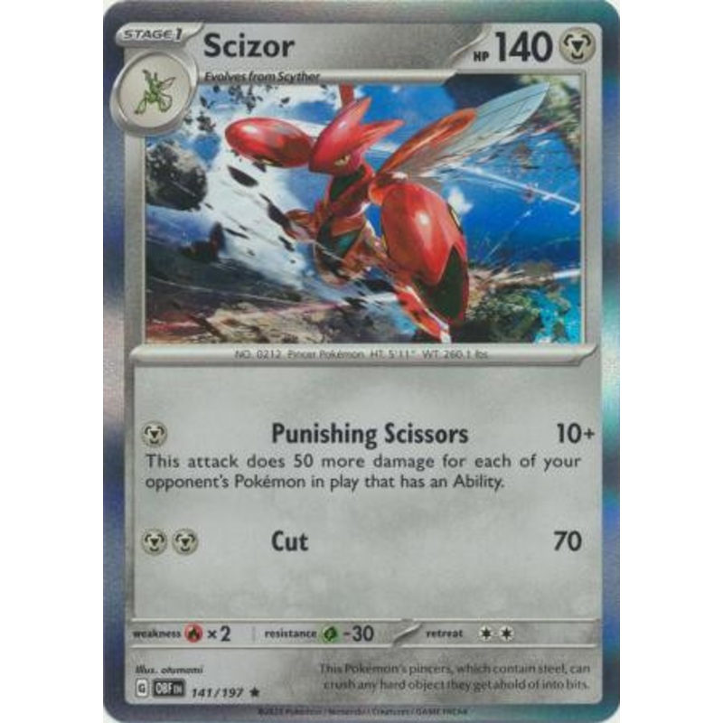 SV Obsidian Flames 141/197 Scizor (Holo)