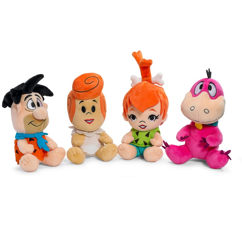 The Flintstones Phunny Plush 4-Pack Bundle – Fred, Wilma, Pebbles & Dino