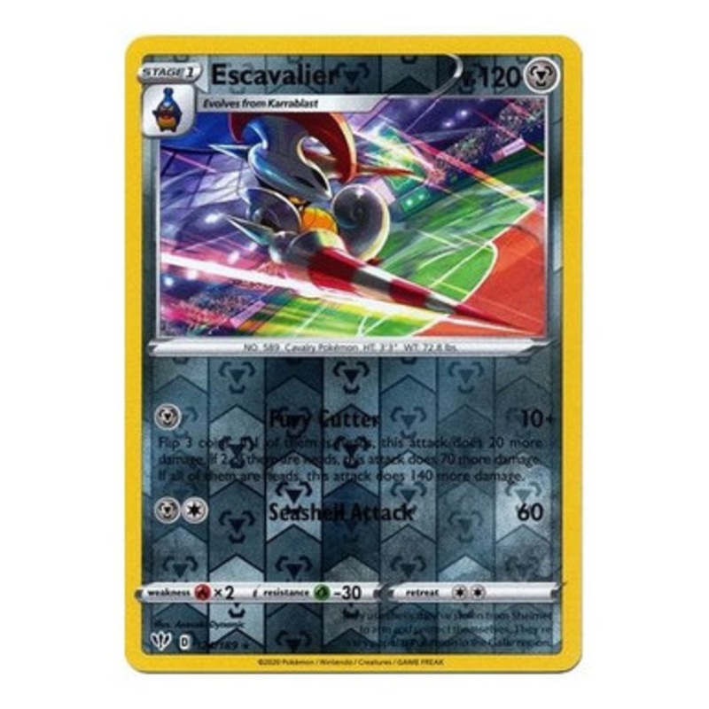 Darkness Ablaze 124/189 Escavalier (Reverse Holo)