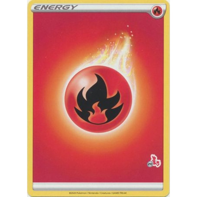 Sword & Shield (Base) EN02 Fire Energy (Cinderace Symbol 20)
