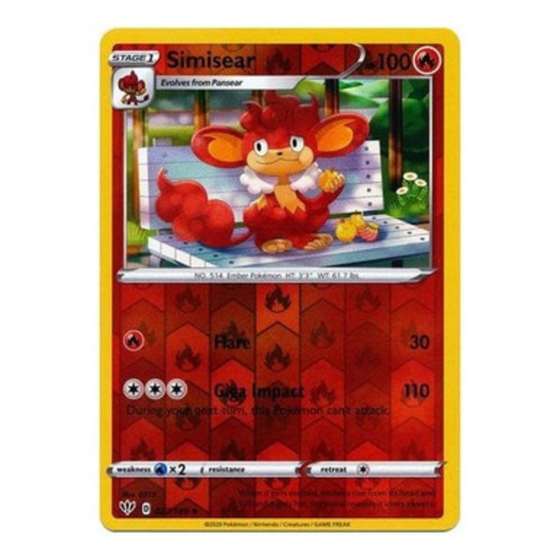 Darkness Ablaze 027/189 Simisear (Reverse Holo)