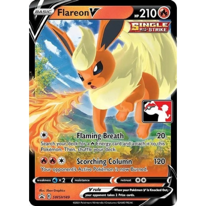 Sword & Shield Promo SWSH149 Flareon V (Prize Pack League Promo)