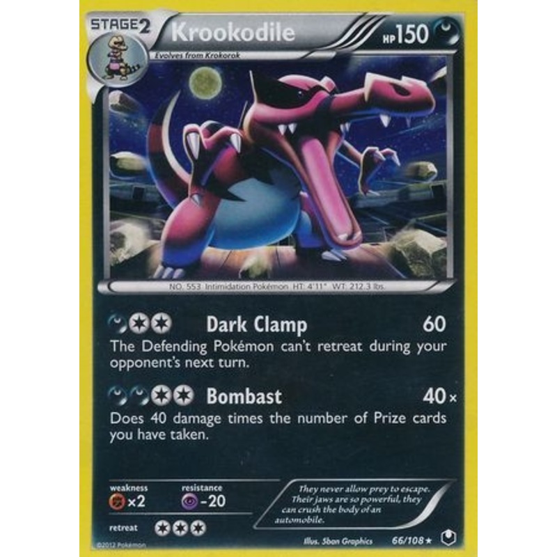 Dark Explorers 66/108 Krookodile (Cosmo Holo)