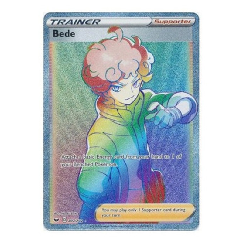 Sword & Shield (Base) 207/202 Bede (Rainbow Rare)