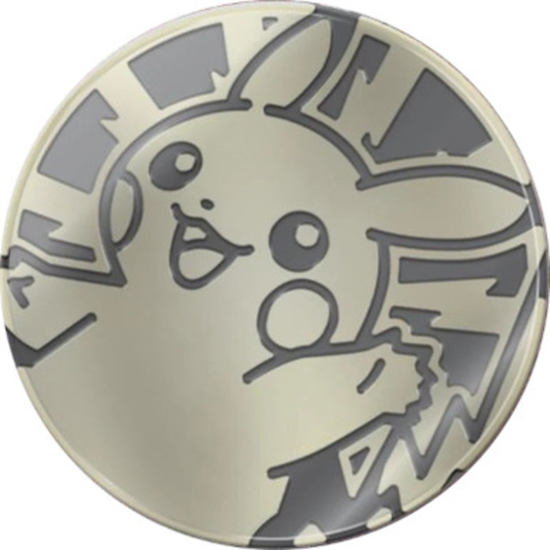 Yellow & Black Clear Oversized Waving Pikachu Coin
