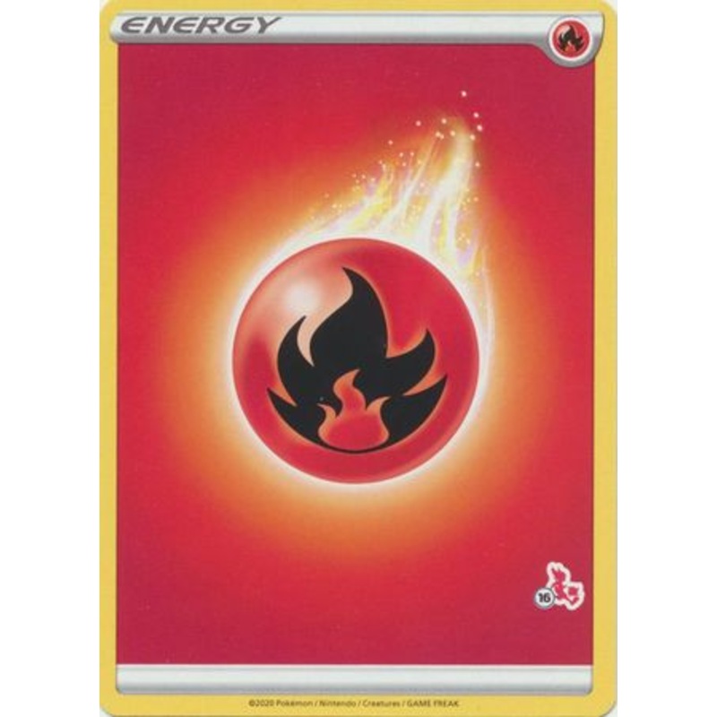 Sword & Shield (Base) EN02 Fire Energy (Cinderace Symbol 16)