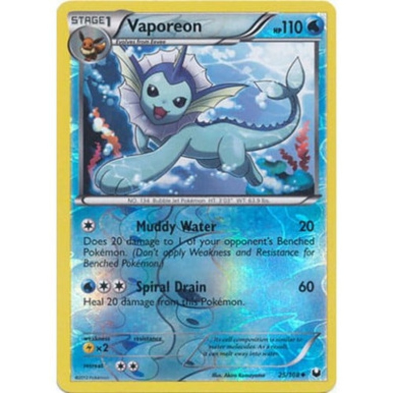 Dark Explorers 25/108 Vaporeon (Reverse Holo)